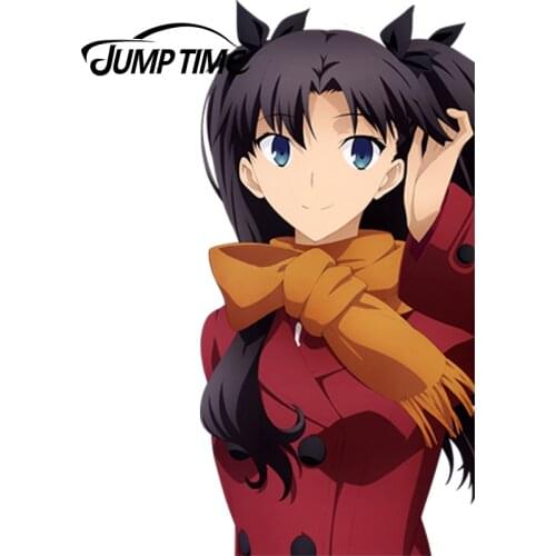 JumpTime 13cm x 6.4cm Sexy Car Sticker Fate stay night Anime Girl Beauty Vinyl Decal Waterproof Car Styling