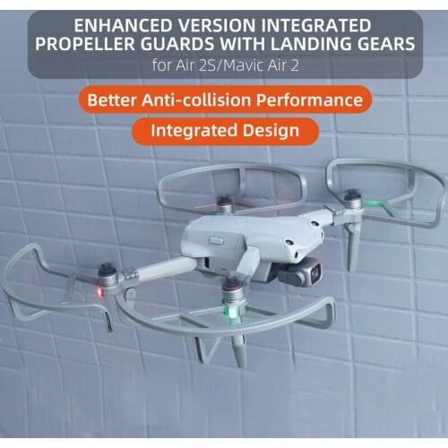 Propeller Guards with Heightening Landing Gears Propellers Protector Shielding Rings For DJI Mavic Air 2 /air 2s Accessories