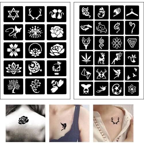 Tattoo Airbrush Stencils Templates Henna Stencils Tattoo Supplies body Designer Stencil Tattoo Drawing tattoo stencil maker