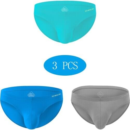 Men Briefs Jock Strap Breathable Underwear BamBoo Breathable Mens Briefs Set Panties Sexy Male High-Quality Low-Waist Underpants
