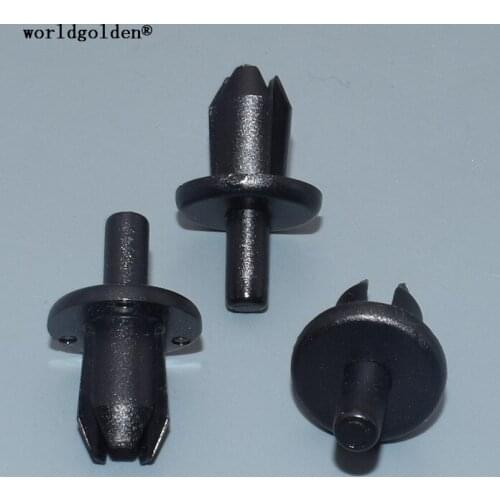 Worldgolden 100pcs auto fasteners Rocker Panel Push-Type Retainer for Volvo 9133417-7