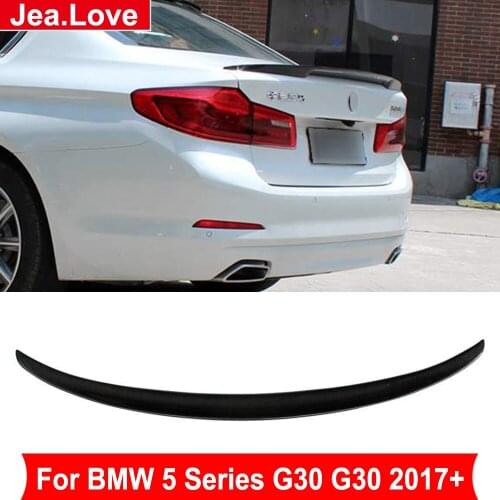 P Style Real Carbon Fiber Material Rear Spoiler Trunk Wing Car Styling Decorate For BMW 5 Series G30 G30 2017 Up Modification