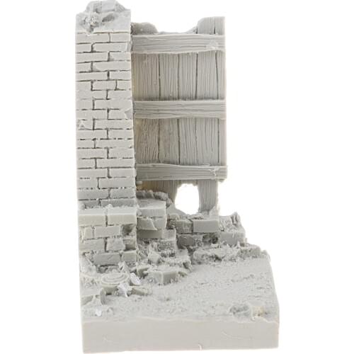 1:35 Resin Battlefield Wall Ruins Model for Military Armor Scene Building #2