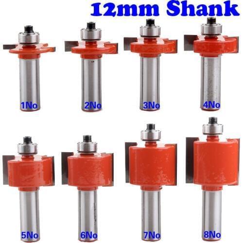 1pc 12mm Shank Rabbeting & Slotting Router Bit woodworking router bits carbide bit Woodworking cutter Wood Cutting Tool