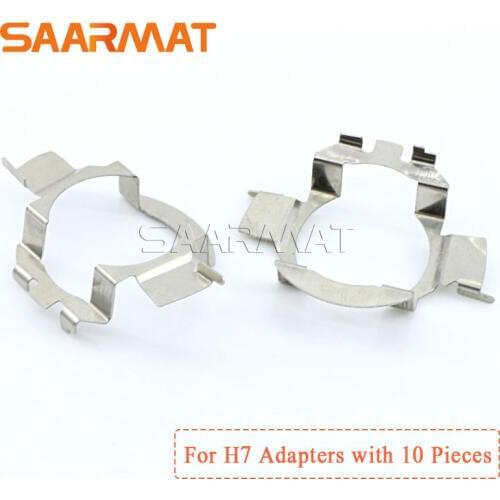 10Pcs H7 Headlight LED Metal Clip Retainer Adapter Bulb Holder Base for BMW X5 for AUDI A3 A4 for VW for Buick