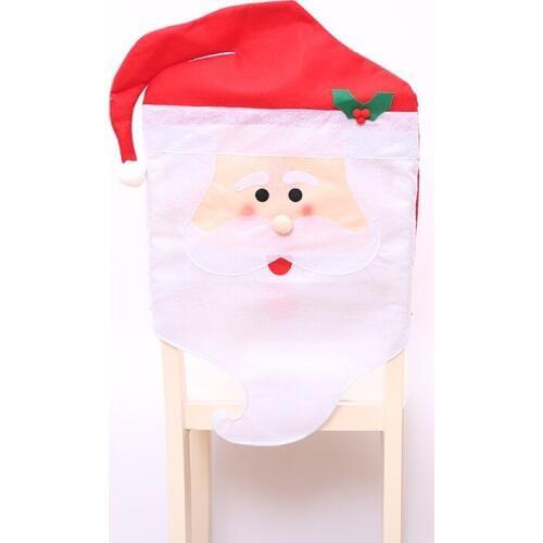 10pcs/pack Christmas Day Table Ornament Santas wife chair set, Christmas products creative home gifts
