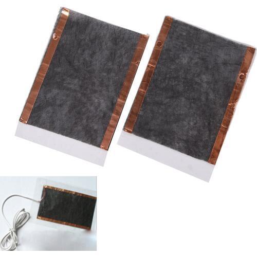 2pcs Portable DIY USB Heating Heater Winter Warmer Plate for Shoes Gloves Mouse Pad