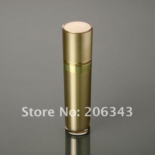 30ML gold acrylic cone-shape press pump lotion bottle, cosmetic bottle