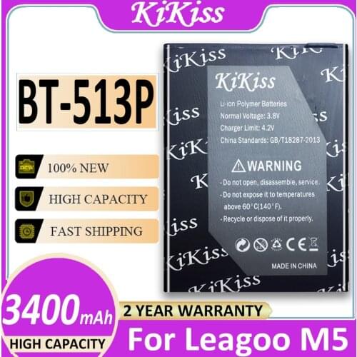 3400mAh BT-513P For Leagoo M5 BT 513P Mobile Phone Battery +Tracking Number