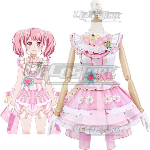 Bang Dream! Aya Maruyama Cosplay Costume Pastel*Palettes Anime Game Uniform Dresses Halloween Christmas Free shipping CG977ZT