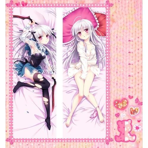 Anime Cartoon Absolute Duo Double Bolster Hugging Pillow Case Pillow Cover Pillowcase Peach Skin 2 Way No.121