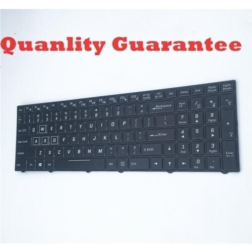 FREE SHIPPING OEM CVM15F23USJ430D/CVM15F23USJ430B 1701057808M 6-80-N8500-010-1 keyboard US with RGB backlight US version