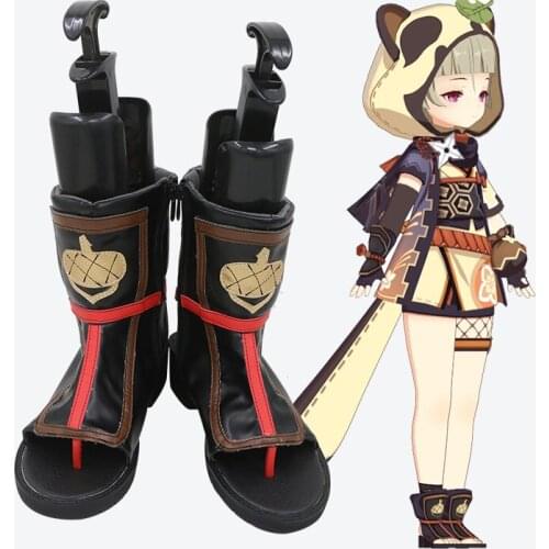 Game Genshin Impact Sayu Cosplay Shoes Halloween Christmas Gift Fancy Stage Performance Props Anime Decor