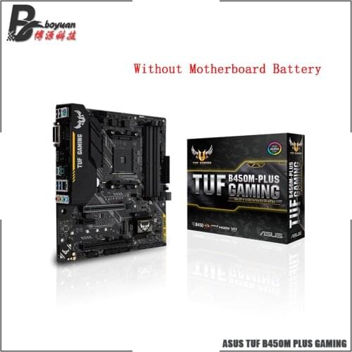 ASUS TUF B450M PLUS GAMING B450M AMD B450 DDR4 3466MHz 128G,M.2,DVI-D,SATA 6Gb/,USB 3.1 Support R3 R5 R7 R9 Desktop AM4 CPU