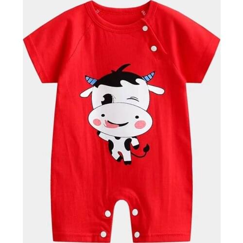 Newborn Baby summer rompers Cotton Infant Body Short Sleeve baby Jumpsuit Cartoon ropa bebe Baby Boy Girl clothes