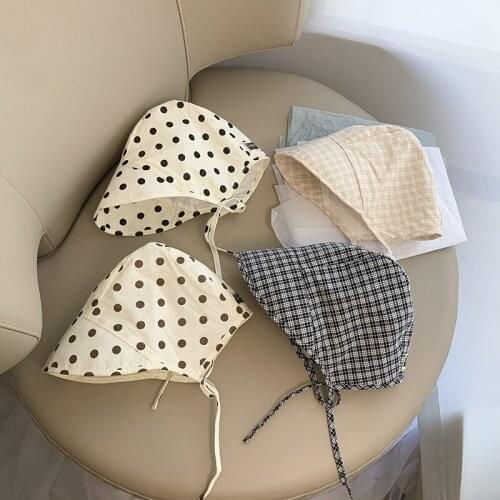 Summer Baby Bucket Hat Children Sun Hats Intant Toddler Beach Cap Sunbonnet Fedoras Outdoor Sunscreen Fisherman Beanie