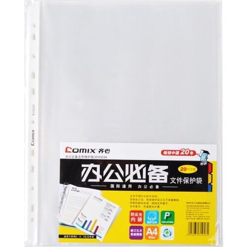 LifeMaster Comix 11 holes Elastic Folder A4 Size Document Bag for File Folder 20pcs/lot Sheet Protector EH303A