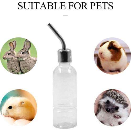Small Pet Hanging Bottle Feeder Automatic Squirrel Hamster Nipple Drinker Nipple Rabbit Drinking Bottle Feeder