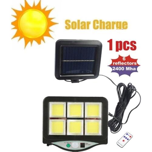 Seperable 120 LED Solar Light 3 Modes PIR Motion Sensor Wall Sunlight solar Lamp Outdoor Waterproof Garden Decor indoor 5M cable