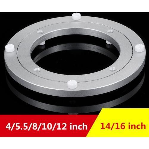 Aluminium Alloy Small Turntable Plate Table Smooth Swivel Plate Rotating Table Aluminium Alloy Rotating Bearing Turntable Round