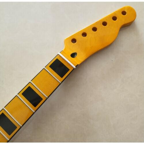 Maple New 22 frets 25.5inch electric guitar parts Guitar Neck block inlay