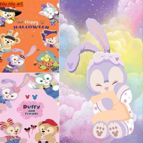 Full Square/Round Disney Bear Duffy StellaLou Shelliemay Gelatoni 5D DIY Diamond Painting Diamond Embroidery Mosaic Home Decor