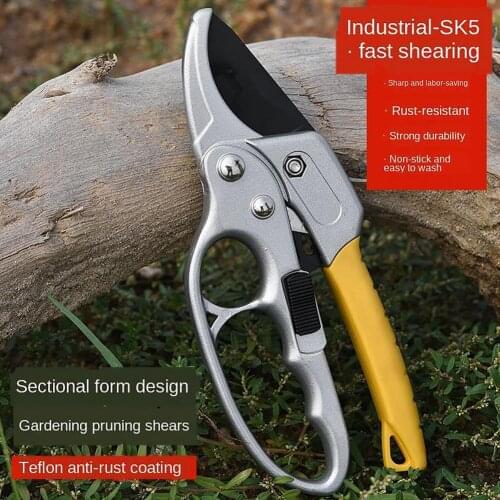 Garden Pruning Shears Labor Saving Sectional Branch Pruner Gardening Scissors Hand Tool Fruits Picking Plant Tree Cutter Trimmer