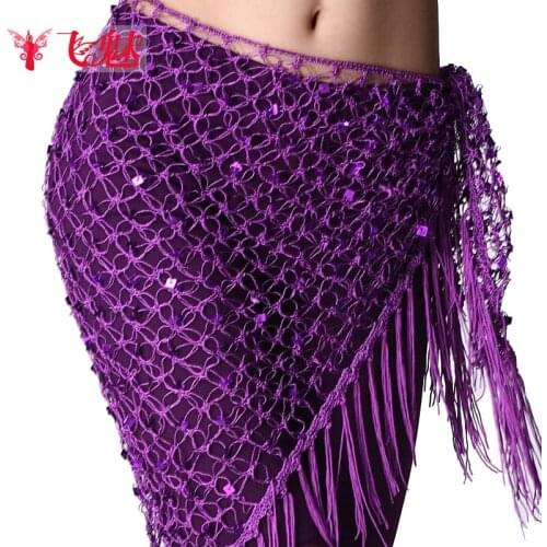 5pcs Belly dance hand hook Scarf New belly dance clothing waist chain belly dancing hip scarf scarf wholesale