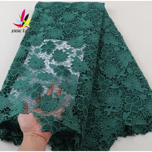 Chiffon Cord Lace Dress Aso Ebi Guipure Fabric Cotton Soft Guipure Stones Rhinestone High Quality 2020 Style