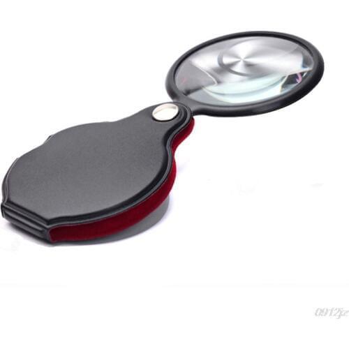 Mini Pocket 6X 58mm Folding Jewelry Magnifier Magnifying Eye Loupe Glass Lens New Drop ship