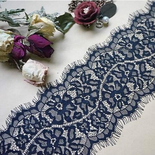 Special Export Quality Eyelash Lace Wide 12CM Handmade Diy Dress Veil Accessories