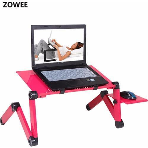 Adjustable Portable Laptop Table Stand Lap Sofa Bed Tray Computer Notebook Desk bed table