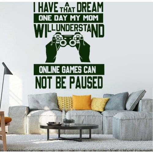 I Have A That Dream Wall Stickers for Gaming Zone Environmental Protection Affordable Good-Looking Gamer Z069
