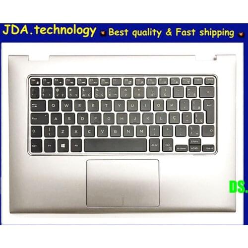 Wellendorff 96%New/Org Upper cover for Dell INSPIRON 13-7000 7347 7348 7352 EU Keyboard Palmrest top case W Touchpad