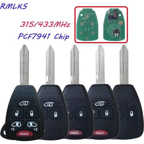 Replacement Keyless Remote Key Fob PCF7941 Chip 315/433MHz For Chrysler For DODGE Grand Caravan OHT692713AA /OHT692427AA