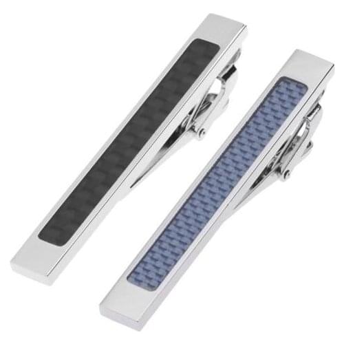 Carbon Fiber Alloy Tie Clip Vintage Simple Fashion Carbon Fiber Tie Clip Necktie Tie Bar Pins Mens Jewelry Accessory 30pcs