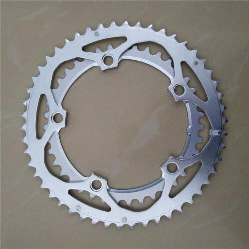 TRUYOU Chainring Road Bicycle 130 BCD 50T 39T Double Plate Folding Bike Chain Wheel Chainwheel Alloy Crankset 7/8/9/10 Speed