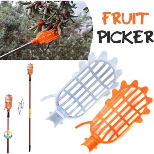 1PCS Plastic Fruits Picking Tool Fruit Picker Basket Tree Fruits Picking Tool Farm Garden Picking Hand Picker Tools