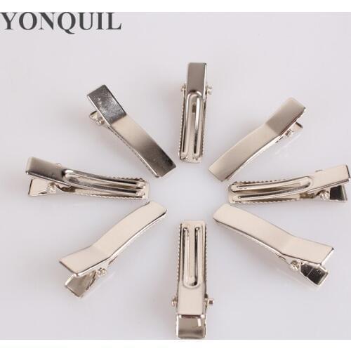 200Pcs/Lot Wholesale New Prong Barrettes Brooch Clips Finding Alligator Clips Crocodile Clips 35Mm Fit Jewelry DIY Accessories