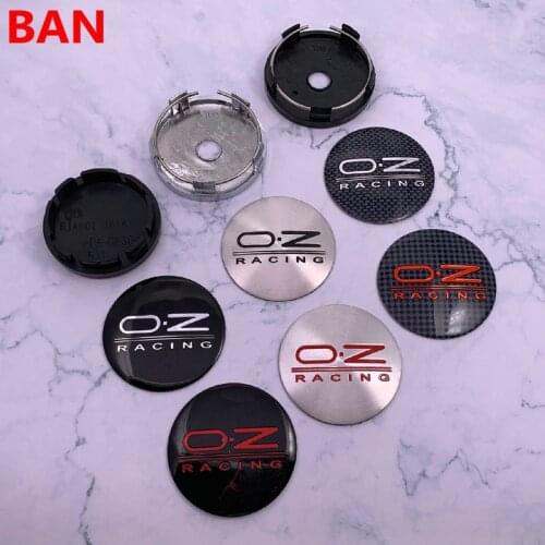 4pcs 56mm or 60mm OZ O.Z RACING logo car emblem Wheel Center Hub Cap Rim refit Dust-proof badge decoration cover sticker styling