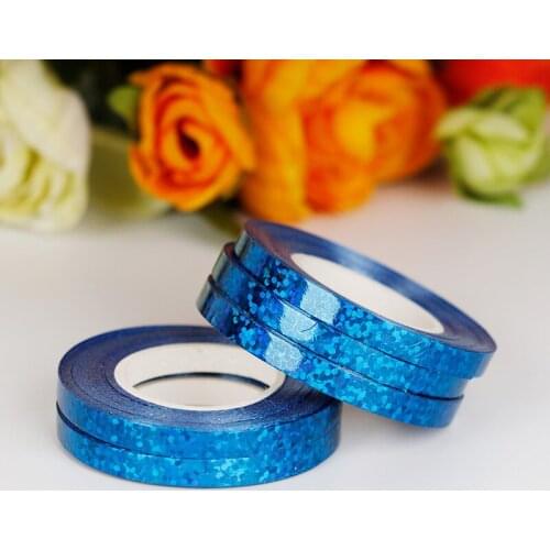 5Mmx10M Foil Laser Curling Ribbon For Birthday Party Wedding Event Party Supplies Satin Strings For Balloons Accessories