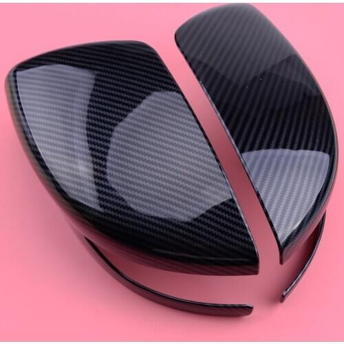 Side Mirror Covers Molding Trims ABS Carbon Fiber Texture Car Black fit for Nissan Maxima Sedan 2016 2017 2018 2019 2020