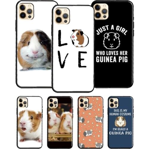 Cute Animals Guinea Pig For iPhone 12 Pro Max Mini Cover TPU Phone Case For iPhone 11 Pro Max XS X XR 7 8 Plus