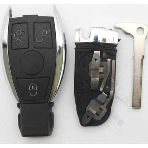 DAKATU 3 button Smart car key shell remote key fob case For Benz W203 W210 W211 AMG W204 C E S CLS CLK CLA SLK Smart Key Shell