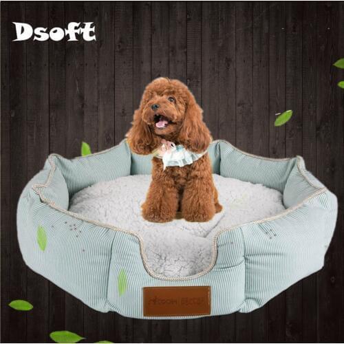Plus Size Pet Bed Deluxe Soft Bedding Moisture Proof Bottom for Dog and Cat Dog Kennel for Small Medium Large Dog Crate Pad