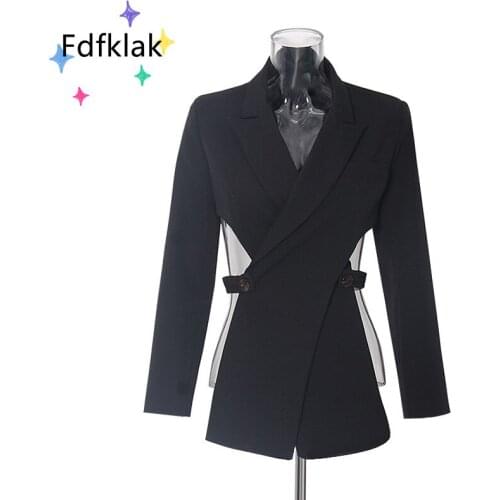 Fdfklak Women's Long Blazers
