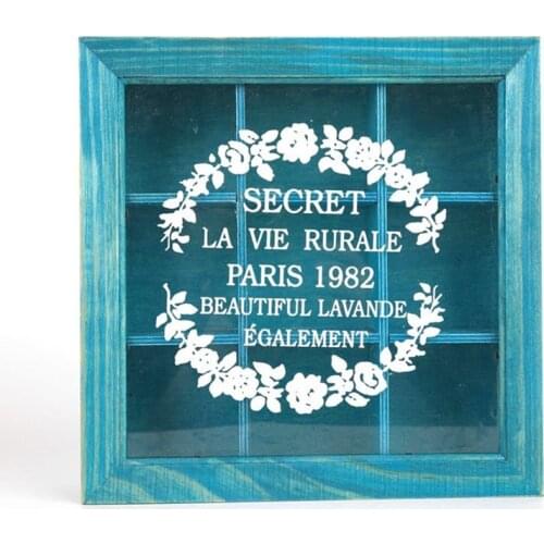 GTBL 9 Section Wooden Chic Tea Box Compartments Container Bag Chest Storage Spice New Store Boxes Cosmetics Jewelly 24 X 24 X 7C