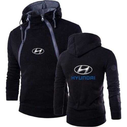 Hyundai Motor 2021 Harajuku Style Leisure Men Pullover Hoodies Brand Hooded Sweatshirt Tracksuit Warm Slim Customize Tops