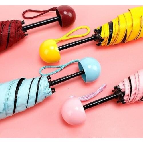Capsule Sun Umbrella Anti Ultraviolet Sunscreen Sunshade Umbrella Both Sunny and Rainy Folding Automatic