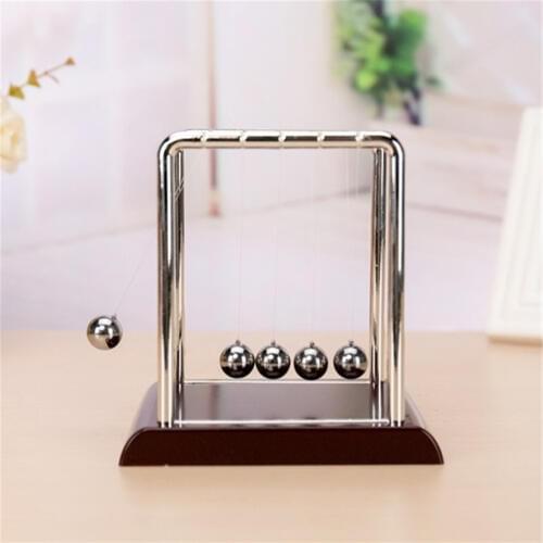 Square Brackets Newtons Cradle Pendulum Balls Endless Entertainment Steel Balance Ball Science Pendulum Educational Desk Toy